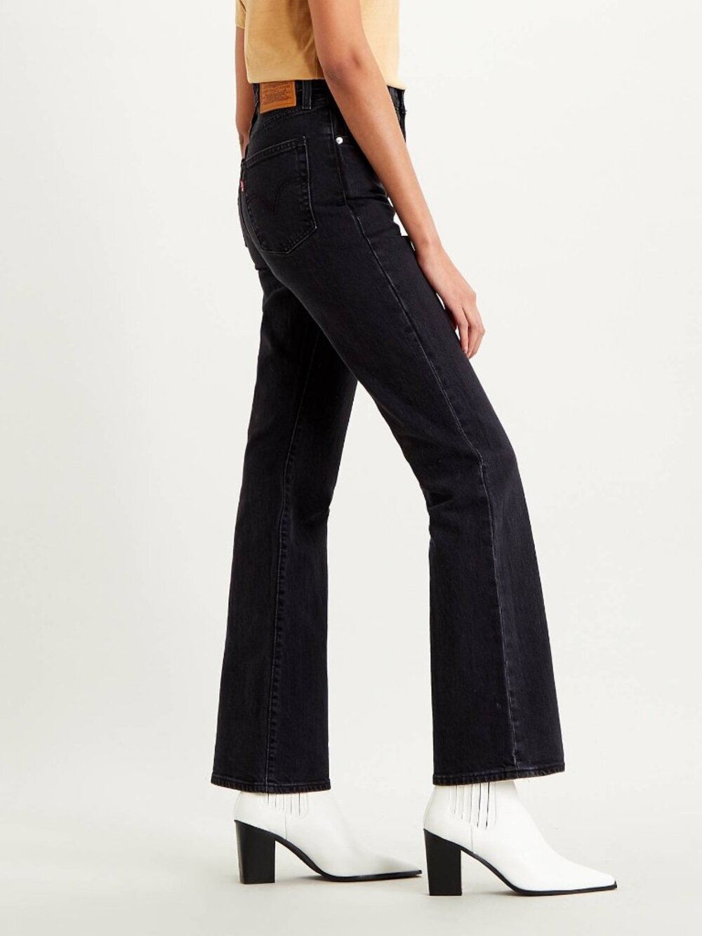 LEVI'S Premium Ribcage High Rise Bootcut Jeans Black Women's Size 32